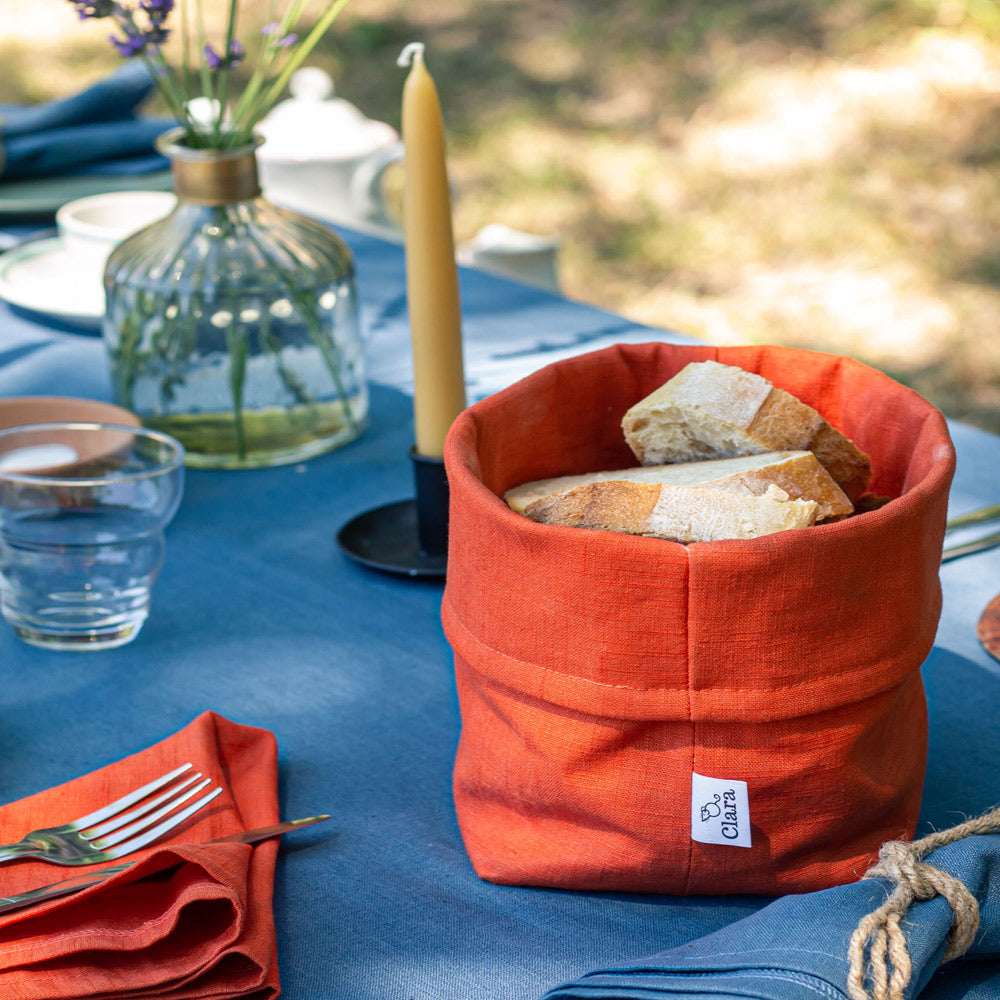 Linen Bread Roll Bag