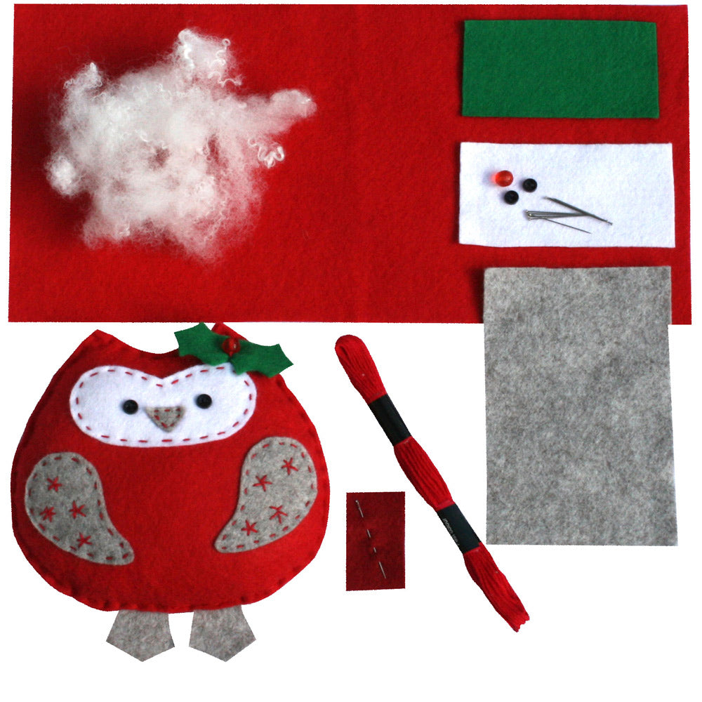 Owl Craft Felt Sewing Kit Contents