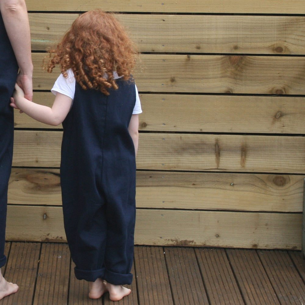 Children's Linen Dungarees