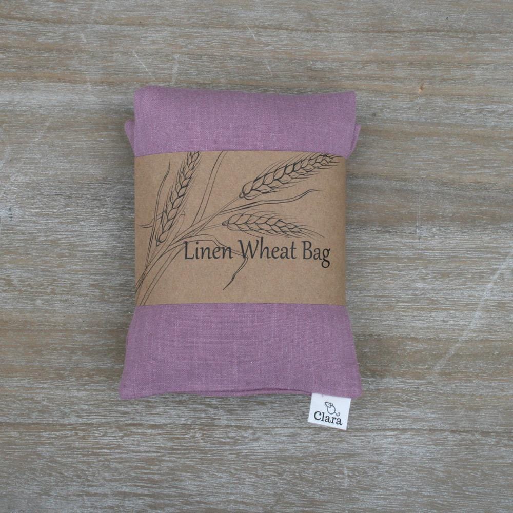 Linen Wheat Bag Wrap lilac
