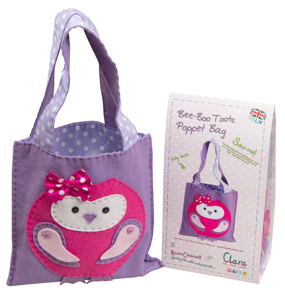 Bag Sewing Kit - Owl, Bee Boo Toots