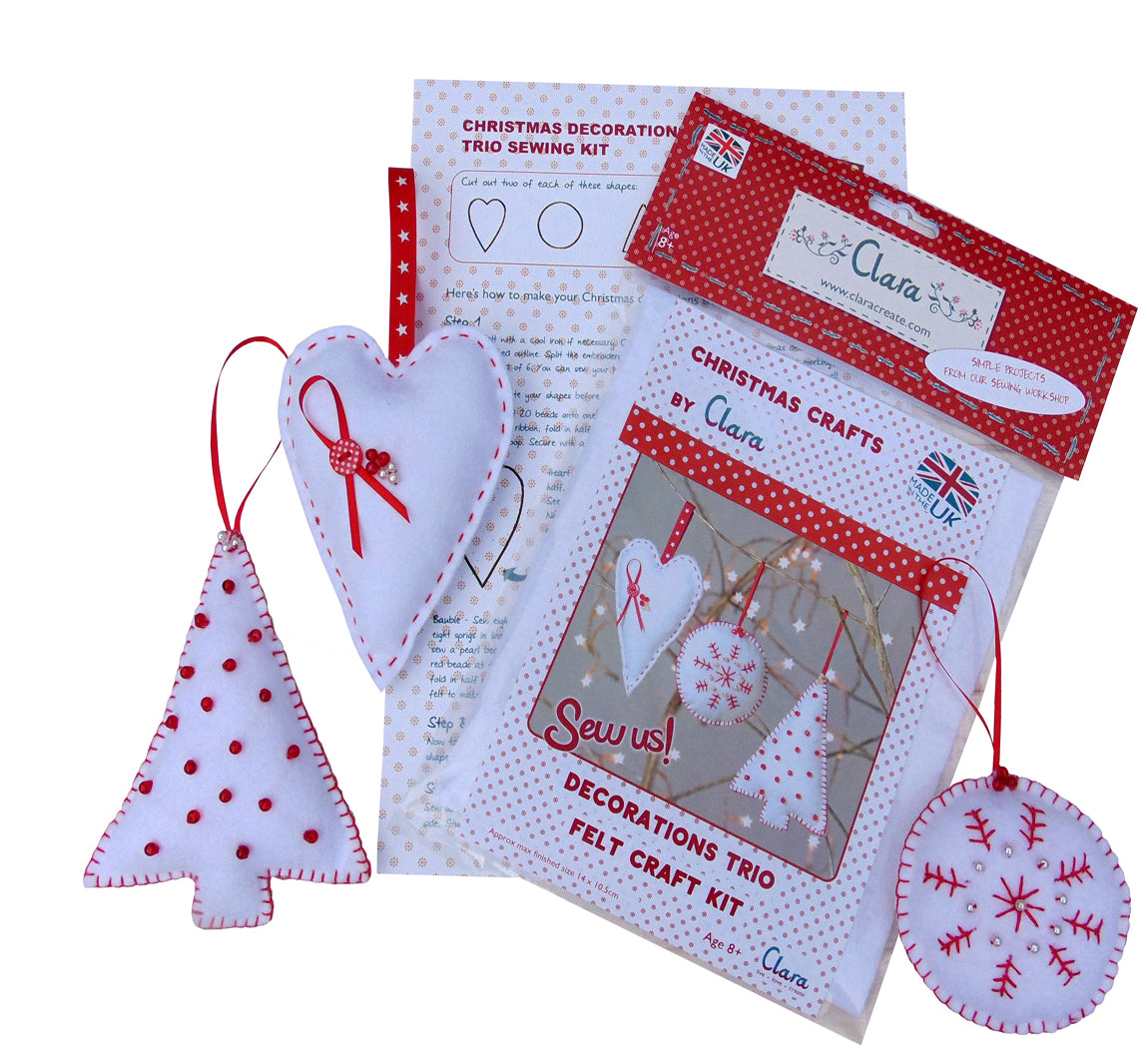 Christmas Decorations Sewing Kit - 3 pieces