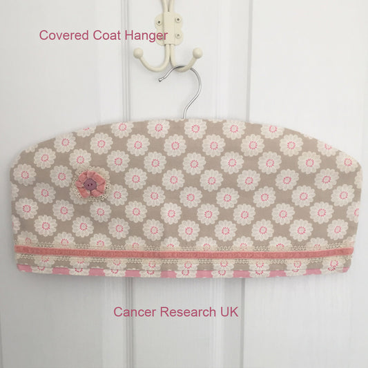 Covered Coat Hanger for Cancer Research UK