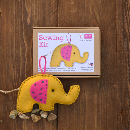 Mini Sewing Kit - Gold Elephant