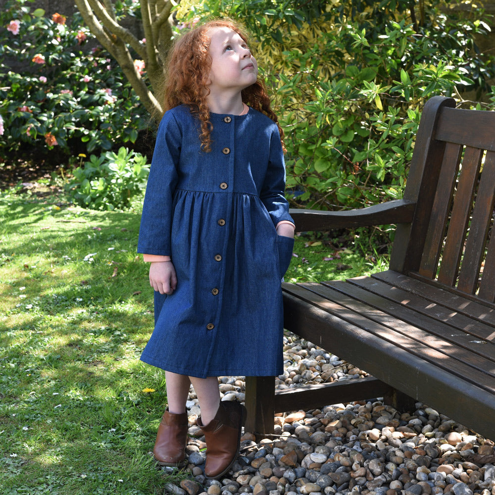 Child's Denim Coat Dress